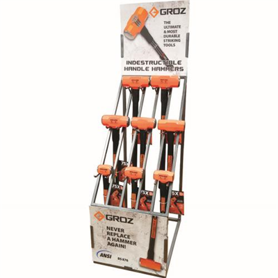 Groz Hammer Merchandiser (Holds 16 Hammers)