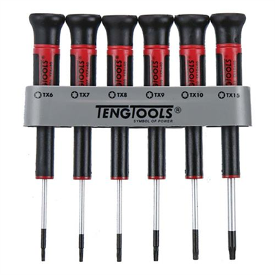 Teng 6pc MD Mini TX Screwdriver Set w/ Holder