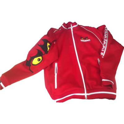 Teng Sweat Shirt W/Zipper (Red) - xxl