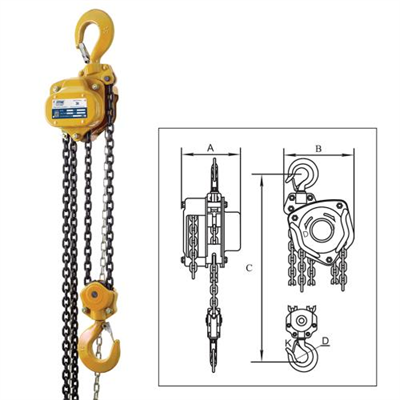 ITM Chain Block-Heavy Duty-3 Ton-6 Meter Lift