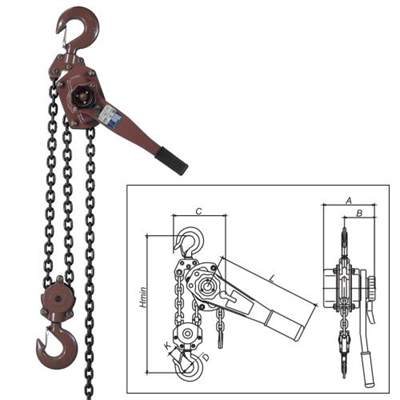 ITM Lever Hoist-Heavy Duty-6 Ton-1.5 Meter Lift