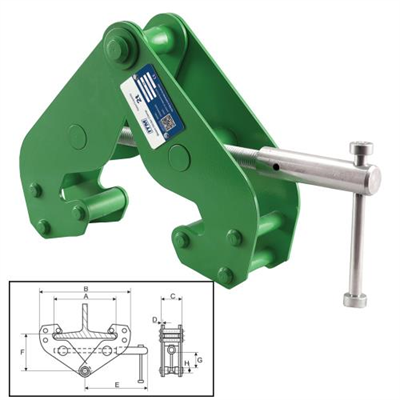 ITM Beam Clamp-2 Ton-230mm Beam Width