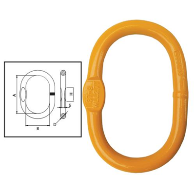 ITM G80 Recessed Enlarged Master Link-Oblong-32-36mm Chain