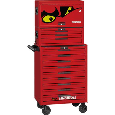 Teng Pro35™ 26in Stack Tool Storage 16 Drawers Red
