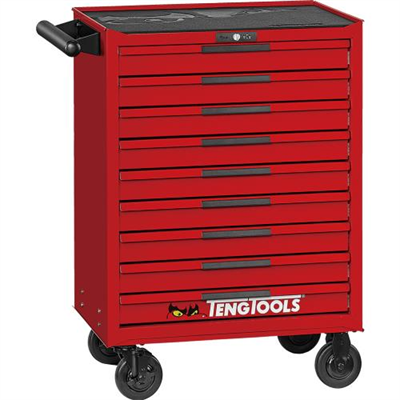 Teng Pro35™ 26in Roller Cabinet 9 Drawers Red