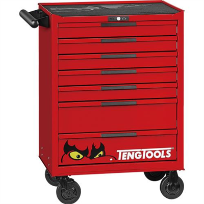 Teng Pro35™ 26in Roller Cabinet 7 Drawers Red