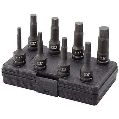 M7 Impact In Hex Socket Set 1/2in Dr. 6-19mm 8pc