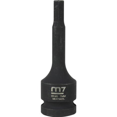 M7 Impact In Hex Socket, 1/2in Drive, 7mm