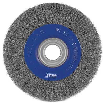 ITM Crimp Wire Wheel Brush Steel 200 x 25mm