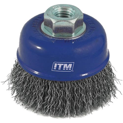 ITM Crimp Wire Cup Brush Steel 75mm