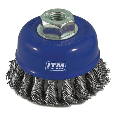 ITM Twist Knot Cup Brush Steel 125mm