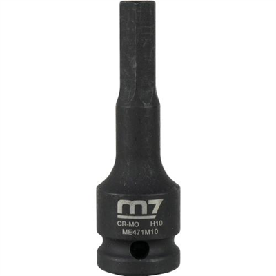 M7 Impact In Hex Socket, 1/2in Drive, 10mm