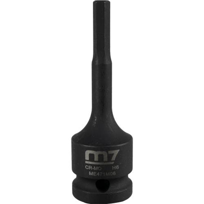 M7 Impact In Hex Socket, 1/2in Drive, 6mm