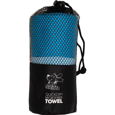 Sniffz Medium Microfibre Towels - Blue