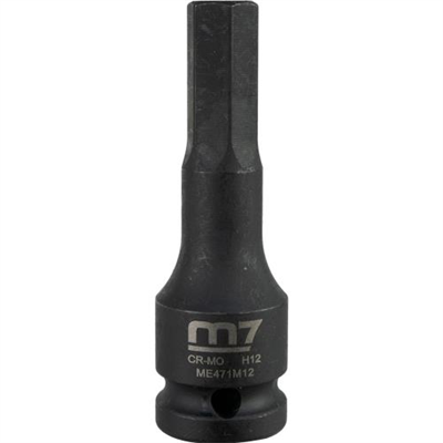 M7 Impact In Hex Socket, 1/2in Drive, 12mm