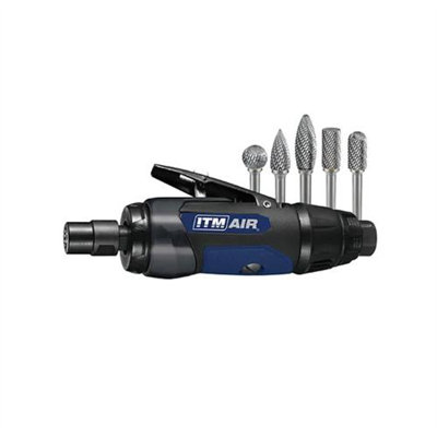 ITM Die Grinder Kit with 5 Carbide Burrs & Case