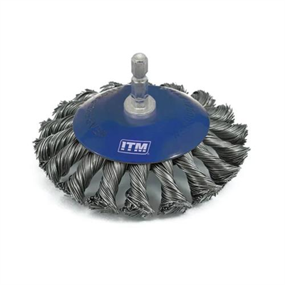 ITM Twist Knot Bevel Brush Steel 115mm