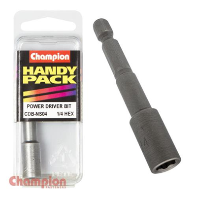 Champion Driver Bits 1/4 Hex Magnetic