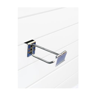 Single Prong Hook with Price Flipper 100mm To Suit Slatwall