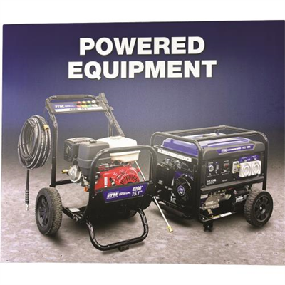 ITM Powered Equipment Sign Foam PVC - 2100mm Bench Top Merch