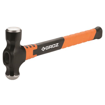 Groz Ball Pein Hammer 32oz - Fibreglass Handle 14in