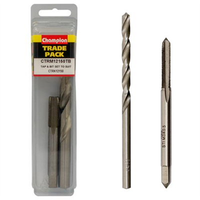 Champion Tap & Drill Bit Refills – M12 x 1.50mm -2pk
